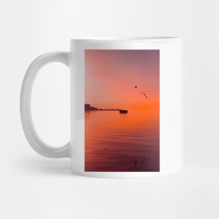 Beautiful summer sunset on Trieste's harbour in northern Italy Mug